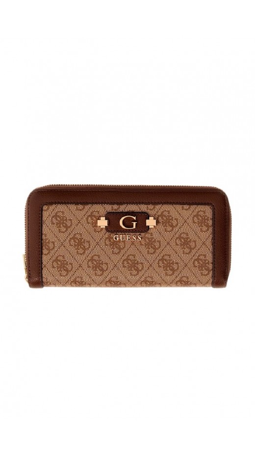 GUESS LINDSEY SLG LARGE ZIP AROUND ΠΟΡΤΟΦΟΛΙ ΓΥΝΑΙΚΕΙΟ LATTE