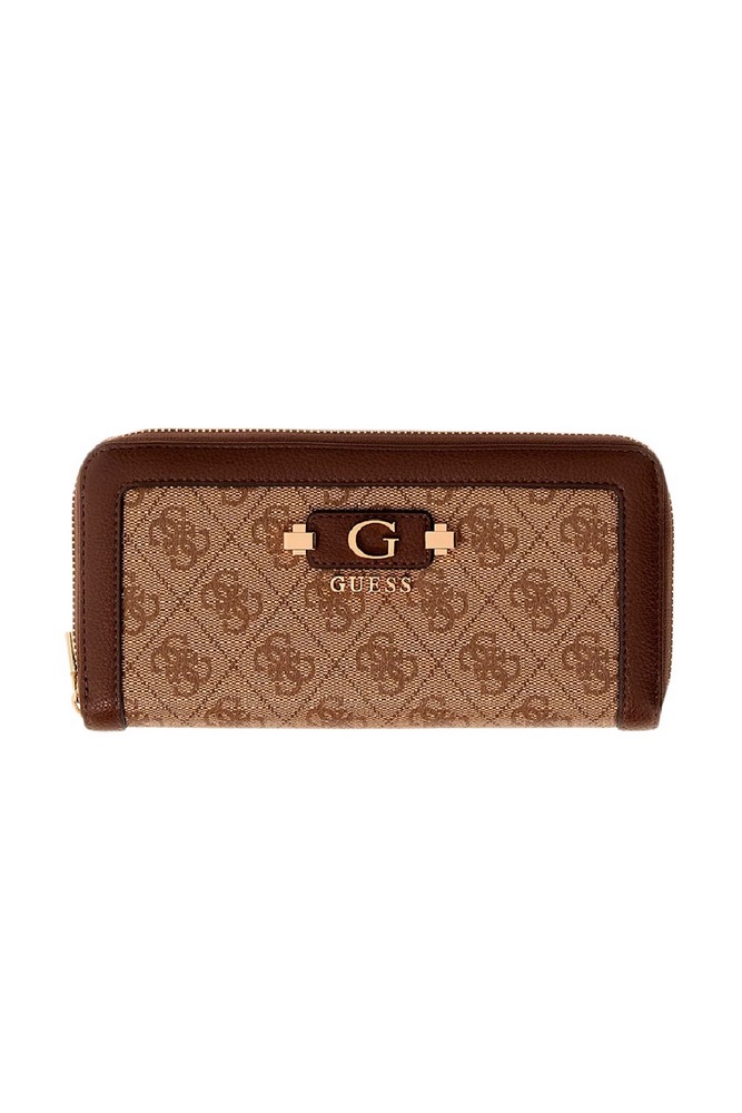 GUESS LINDSEY SLG LARGE ZIP AROUND ΠΟΡΤΟΦΟΛΙ ΓΥΝΑΙΚΕΙΟ LATTE