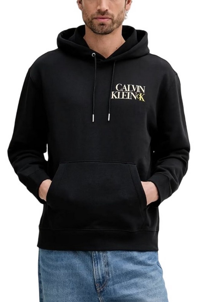 CALVIN KLEIN JEANS LS E 350TRRY CLVN LN ΦΟΥΤΕΡ ΜΠΛΟΥΖΑ ΑΝΔΡΙΚΗ BLACK