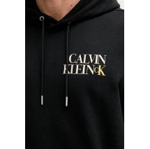 CALVIN KLEIN JEANS TERRY HOODIE ΦΟΥΤΕΡ ΜΠΛΟΥΖΑ ΑΝΔΡΙΚΗ BLACK