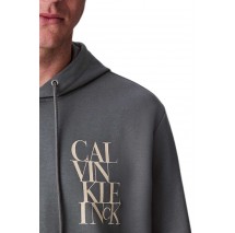 CALVIN KLEIN JEANS TERRY HOODIE ΦΟΥΤΕΡ ΜΠΛΟΥΖΑ ΑΝΔΡΙΚΗ GREY