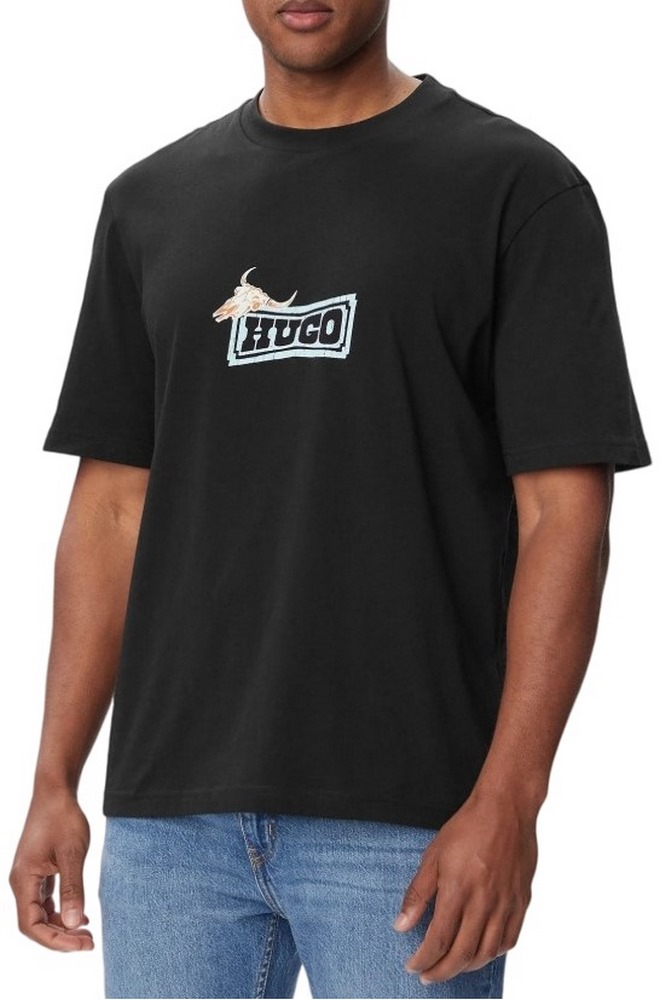 HUGO BOSS NADERO T-SHIRT ΜΠΛΟΥΖΑ ΑΝΔΡΙΚΗ BLACK