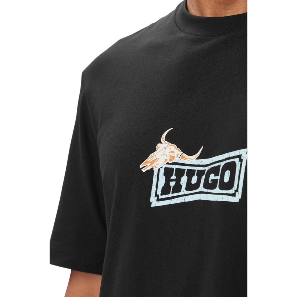 HUGO BOSS NADERO T-SHIRT ΜΠΛΟΥΖΑ ΑΝΔΡΙΚΗ BLACK