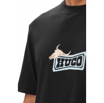 HUGO BOSS NADERO T-SHIRT ΜΠΛΟΥΖΑ ΑΝΔΡΙΚΗ BLACK