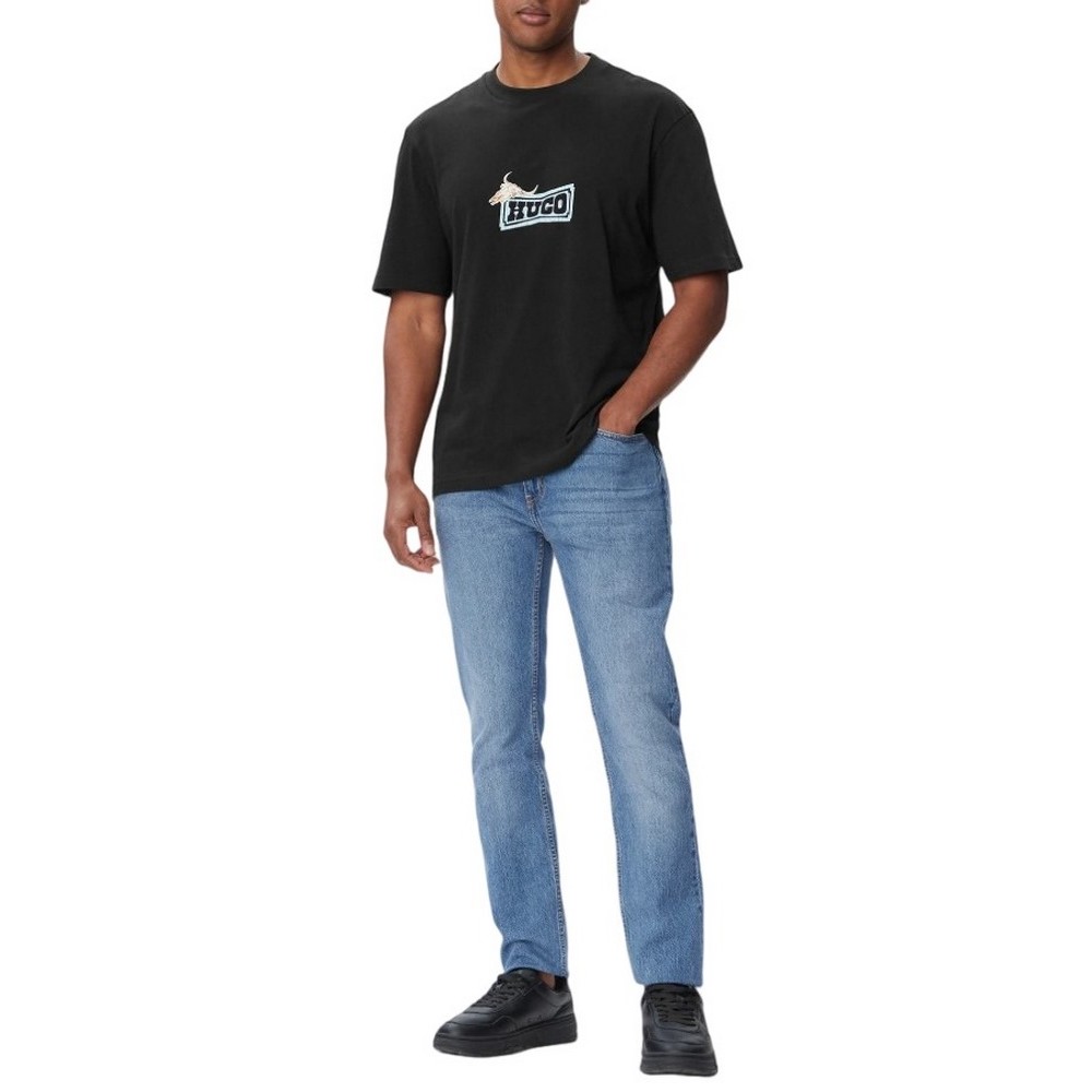 HUGO BOSS NADERO T-SHIRT ΜΠΛΟΥΖΑ ΑΝΔΡΙΚΗ BLACK