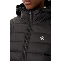 CALVIN KLEIN JEANS SHORT CK PACKABLE PUFFER JACKET ΜΠΟΥΦΑΝ ΓΥΝΑΙΚΕΙΟ BLACK