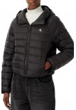 CALVIN KLEIN JEANS SHORT CK PACKABLE PUFFER JACKET ΜΠΟΥΦΑΝ ΓΥΝΑΙΚΕΙΟ BLACK
