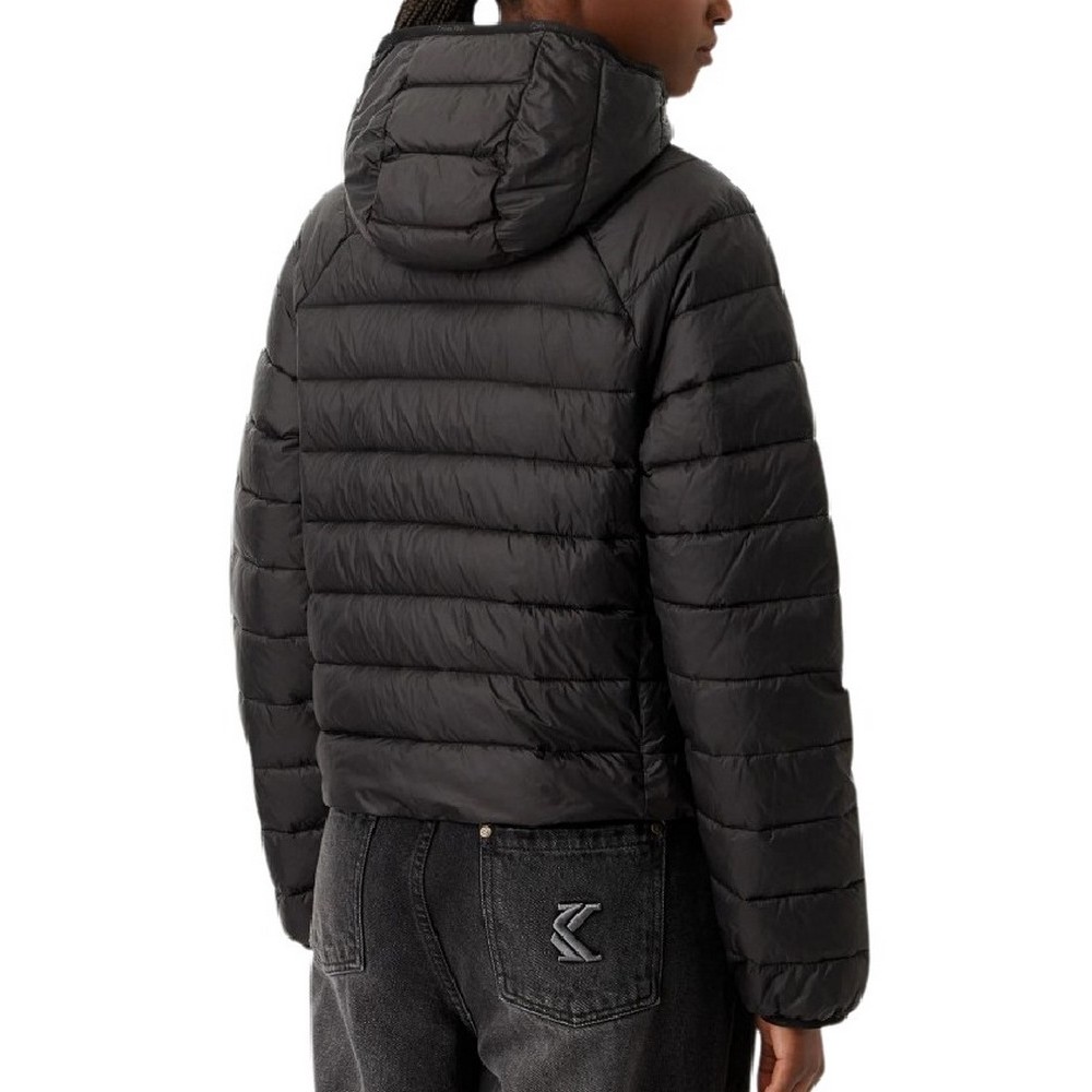 CALVIN KLEIN JEANS SHORT CK PACKABLE PUFFER JACKET ΜΠΟΥΦΑΝ ΓΥΝΑΙΚΕΙΟ BLACK
