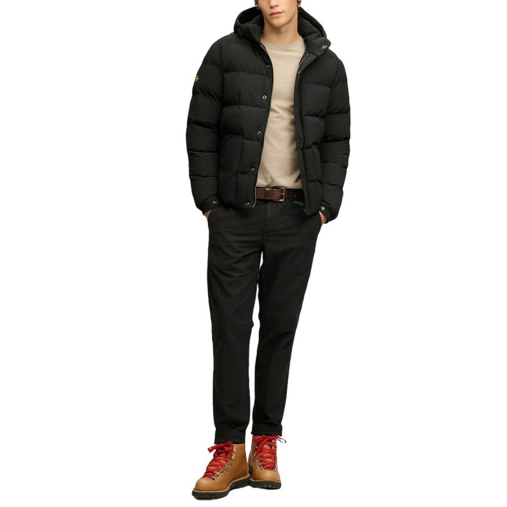 SUPERDRY CLASSIC EVEREST PUFFER JKT ΜΠΟΥΦΑΝ ΑΝΔΡΙΚΟ BLACK