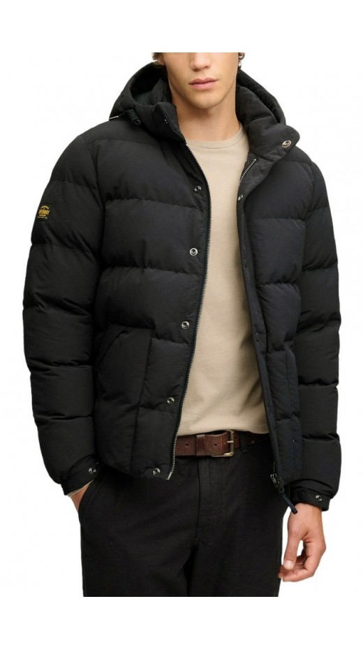 SUPERDRY CLASSIC EVEREST PUFFER JKT ΜΠΟΥΦΑΝ ΑΝΔΡΙΚΟ BLACK