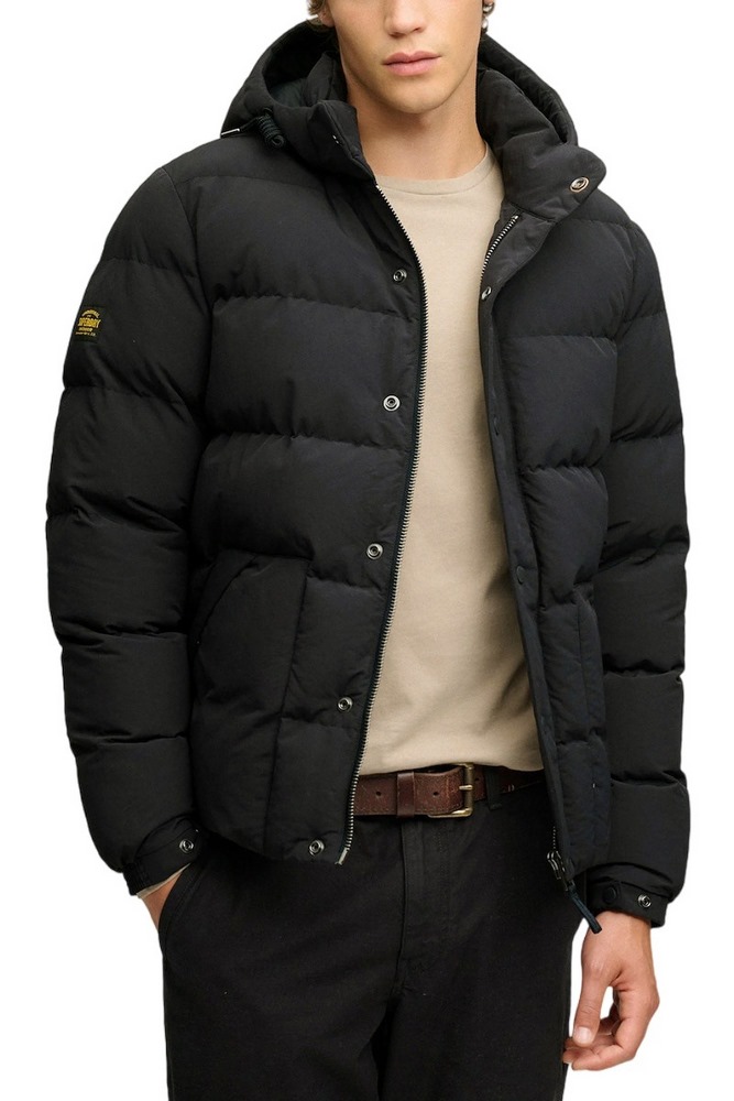 SUPERDRY CLASSIC EVEREST PUFFER JKT ΜΠΟΥΦΑΝ ΑΝΔΡΙΚΟ BLACK