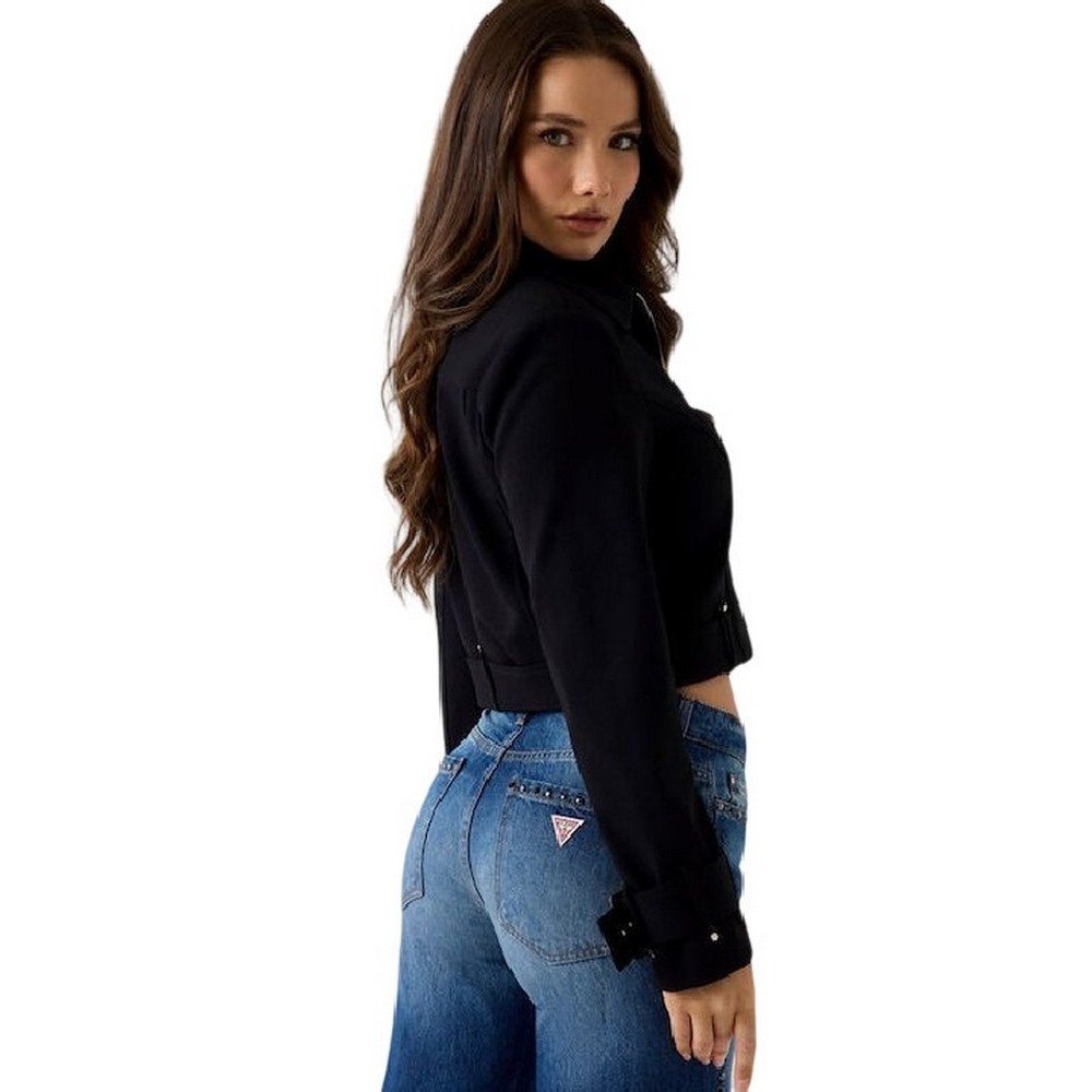 GUESS CLAUDIE TRUCKER ΜΠΟΥΦΑΝ ΓΥΝΑΙΚΕΙΟ BLACK