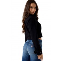 GUESS CLAUDIE TRUCKER ΜΠΟΥΦΑΝ ΓΥΝΑΙΚΕΙΟ BLACK