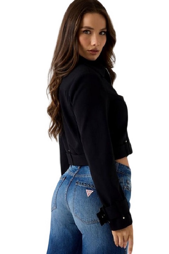 GUESS CLAUDIE TRUCKER ΜΠΟΥΦΑΝ ΓΥΝΑΙΚΕΙΟ BLACK
