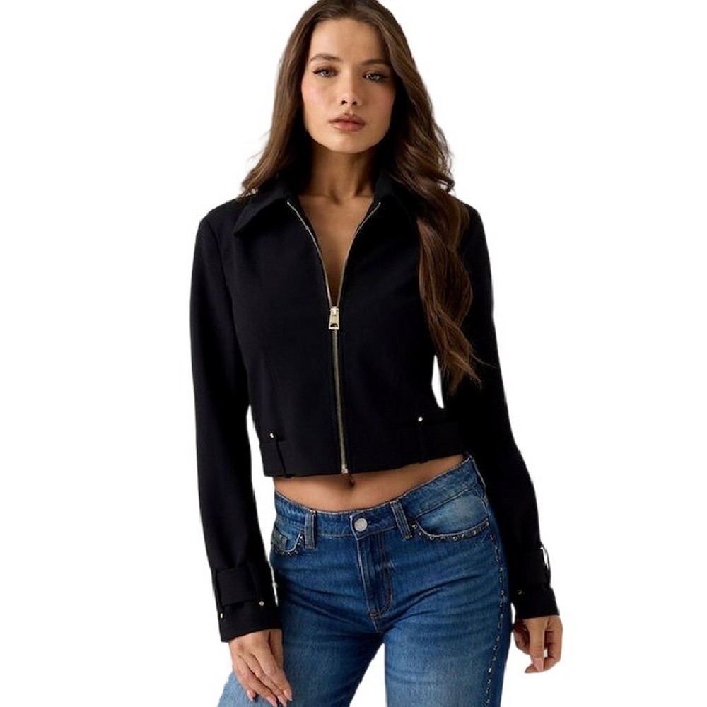 GUESS CLAUDIE TRUCKER ΜΠΟΥΦΑΝ ΓΥΝΑΙΚΕΙΟ BLACK