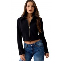 GUESS CLAUDIE TRUCKER ΜΠΟΥΦΑΝ ΓΥΝΑΙΚΕΙΟ BLACK