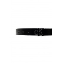 CALVIN KLEIN ROUND CK BUCKLE 30MM BELT INLAY ΖΩΝΗ ΓΥΝΑΙΚΕΙΑ CK BLACK