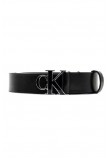 CALVIN KLEIN ROUND CK BUCKLE 30MM BELT INLAY ΖΩΝΗ ΓΥΝΑΙΚΕΙΑ CK BLACK