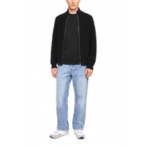 HUGO BOSS SONZIE SWEATER ΖΑΚΕΤΑ ΠΛΕΚΤΗ ΑΝΔΡΙΚΗ BLACK