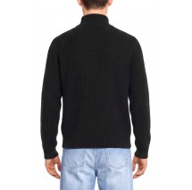 HUGO BOSS SONZIE SWEATER ΖΑΚΕΤΑ ΠΛΕΚΤΗ ΑΝΔΡΙΚΗ BLACK