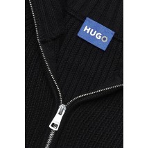 HUGO BOSS SONZIE SWEATER ΖΑΚΕΤΑ ΠΛΕΚΤΗ ΑΝΔΡΙΚΗ BLACK