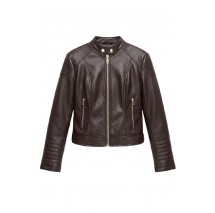 GUESS MARLENE CARIBOU PU MOTO JKT ΜΠΟΥΦΑΝ ΓΥΝΑΙΚΕΙΟ BROWN