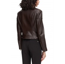 GUESS MARLENE CARIBOU PU MOTO JKT ΜΠΟΥΦΑΝ ΓΥΝΑΙΚΕΙΟ BROWN