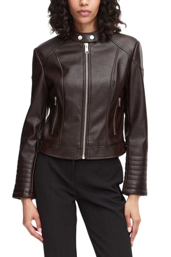 GUESS MARLENE CARIBOU PU MOTO JKT ΜΠΟΥΦΑΝ ΓΥΝΑΙΚΕΙΟ BROWN