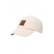 CALVIN KLEIN ALL-OVER SHERPA W/ PATCH CAP ΚΑΠΕΛΟ ΓΥΝΑΙΚΕΙΟ CREAMY WHITE