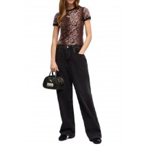 PUMA ESS GRAPHICS LEO LUXE BEDAZZLED SLIM T-SHIRT ΜΠΛΟΥΖΑ ΓΥΝΑΙΚΕΙΑ LEOPARD