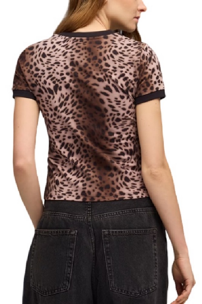 PUMA ESS GRAPHICS LEO LUXE BEDAZZLED SLIM T-SHIRT ΜΠΛΟΥΖΑ ΓΥΝΑΙΚΕΙΑ LEOPARD