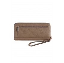 GUESS CRESIDIA II SLG LRG ZIP AROUND ΠΟΡΤΟΦΟΛΙ ΓΥΝΑΙΚΕΙΟ TAUPE