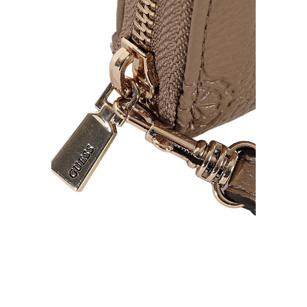 GUESS CRESIDIA II SLG LRG ZIP AROUND ΠΟΡΤΟΦΟΛΙ ΓΥΝΑΙΚΕΙΟ TAUPE