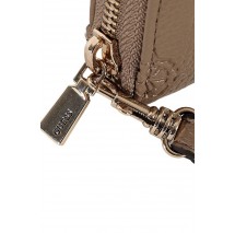 GUESS CRESIDIA II SLG LRG ZIP AROUND ΠΟΡΤΟΦΟΛΙ ΓΥΝΑΙΚΕΙΟ TAUPE