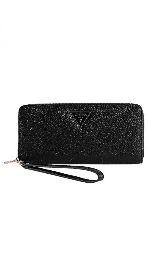 GUESS CRESIDIA II SLG LRG ZIP AROUND ΠΟΡΤΟΦΟΛΙ ΓΥΝΑΙΚΕΙΟ BLACK