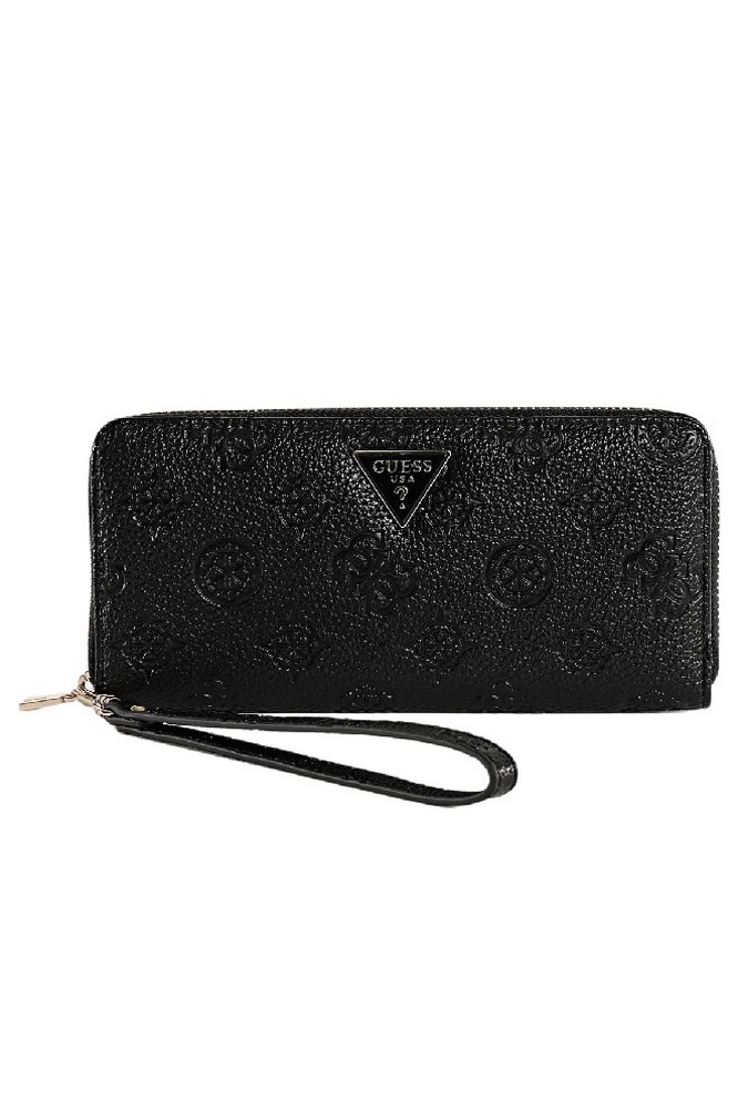 GUESS CRESIDIA II SLG LRG ZIP AROUND ΠΟΡΤΟΦΟΛΙ ΓΥΝΑΙΚΕΙΟ BLACK