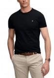SUPERDRY ESSENTIAL SDCO LOGO EMB T-SHIRT ΜΠΛΟΥΖΑ ΑΝΔΡΙΚΗ BLACK/GOLD