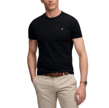 SUPERDRY ESSENTIAL SDCO LOGO EMB T-SHIRT ΜΠΛΟΥΖΑ ΑΝΔΡΙΚΗ BLACK/GOLD