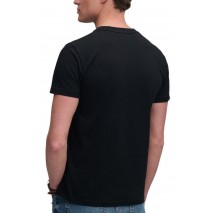 SUPERDRY ESSENTIAL SDCO LOGO EMB T-SHIRT ΜΠΛΟΥΖΑ ΑΝΔΡΙΚΗ BLACK/GOLD