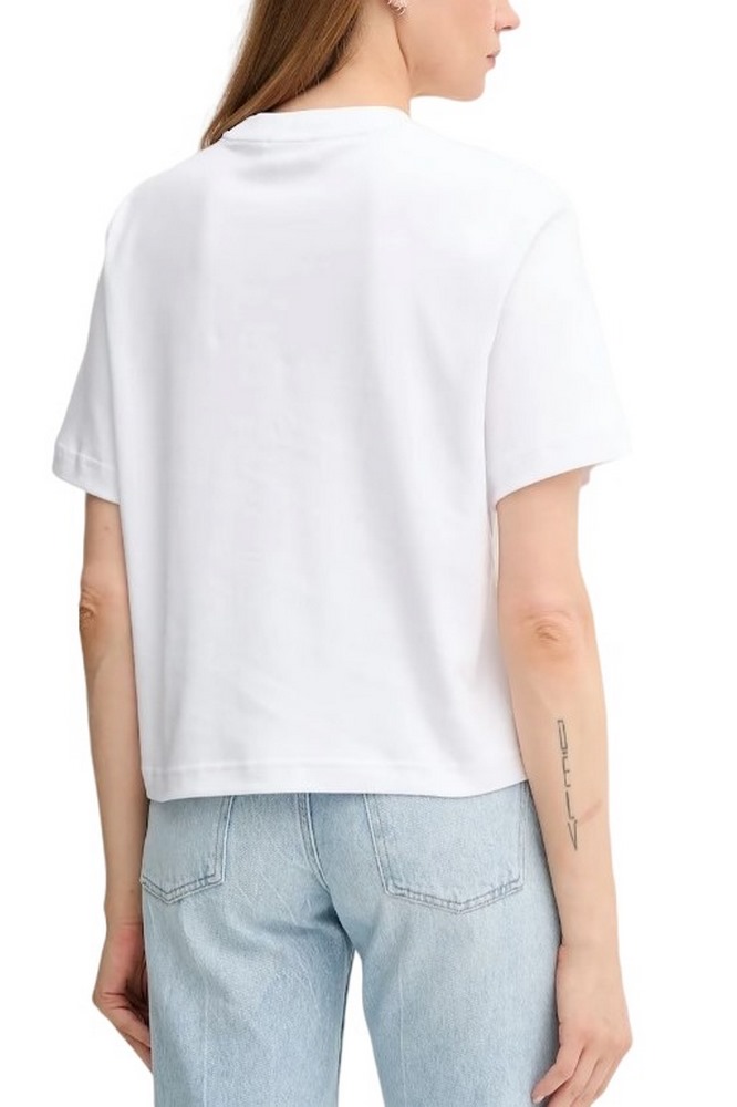 CALVIN KLEIN JEANS 2 TONE 3D EMBROIDERY LOGO TEE T-SHIRT ΜΠΛΟΥΖΑ ΓΥΝΑΙΚΕΙΑ WHITE