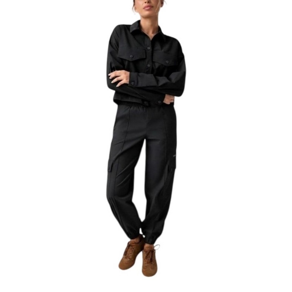 GUESS RHEA CARGO PANT ΦΟΡΜΑ ΠΑΝΤΕΛΟΝΙ ΓΥΝΑΙΚΕΙΟ BLACK