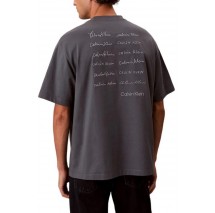 CALVIN KLEIN JEANS 16S APRIL GRAPHIC SEASONAL T-SHIRT ΜΠΛΟΥΖΑ ΑΝΔΡΙΚΗ GREY