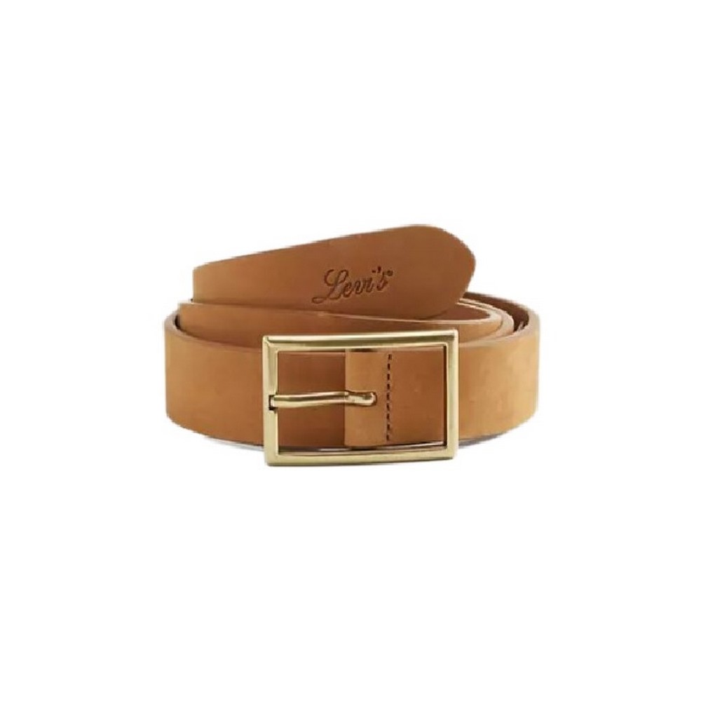 LEVIS® RECTANGLE BUCKLE BELT ΖΩΝΗ ΓΥΝΑΙΚΕΙΑ COGNAC