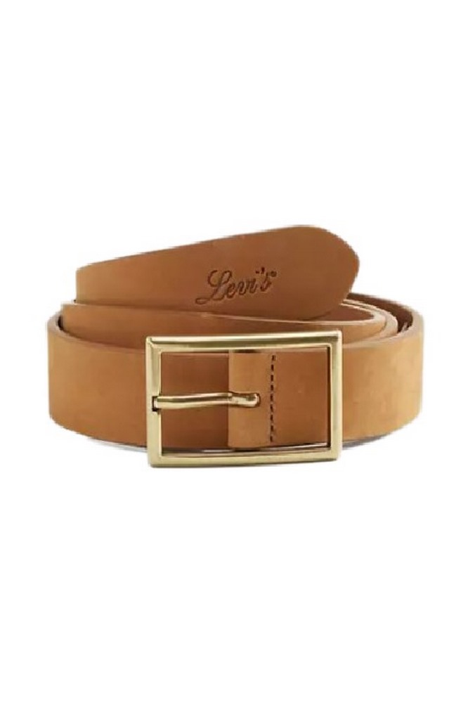 LEVIS® RECTANGLE BUCKLE BELT ΖΩΝΗ ΓΥΝΑΙΚΕΙΑ COGNAC