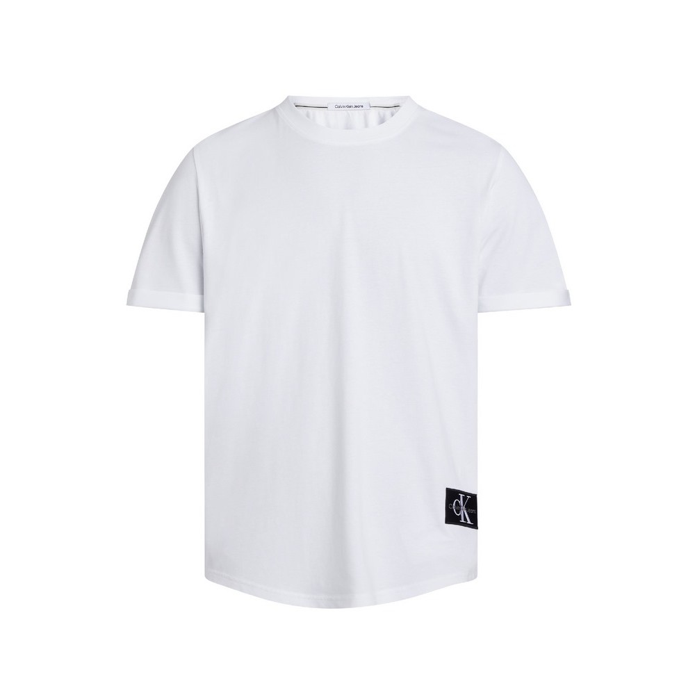 CALVIN KLEIN JEANS BADGE ROUND T-SHIRT ΑΝΔΡΙΚΟ WHITE