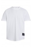 CALVIN KLEIN JEANS BADGE ROUND T-SHIRT ΑΝΔΡΙΚΟ WHITE