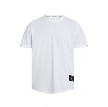 CALVIN KLEIN JEANS BADGE ROUND T-SHIRT ΑΝΔΡΙΚΟ WHITE