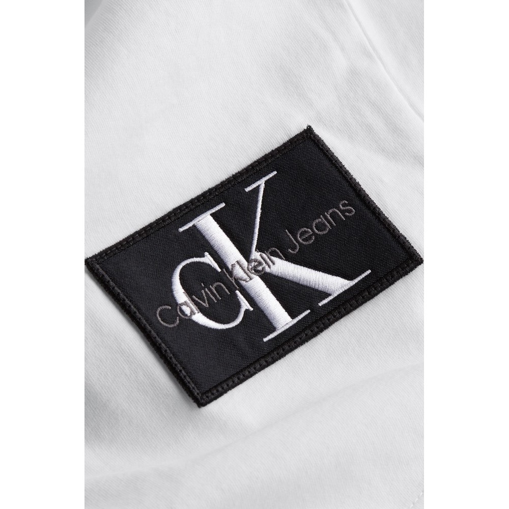 CALVIN KLEIN JEANS BADGE ROUND T-SHIRT ΑΝΔΡΙΚΟ WHITE