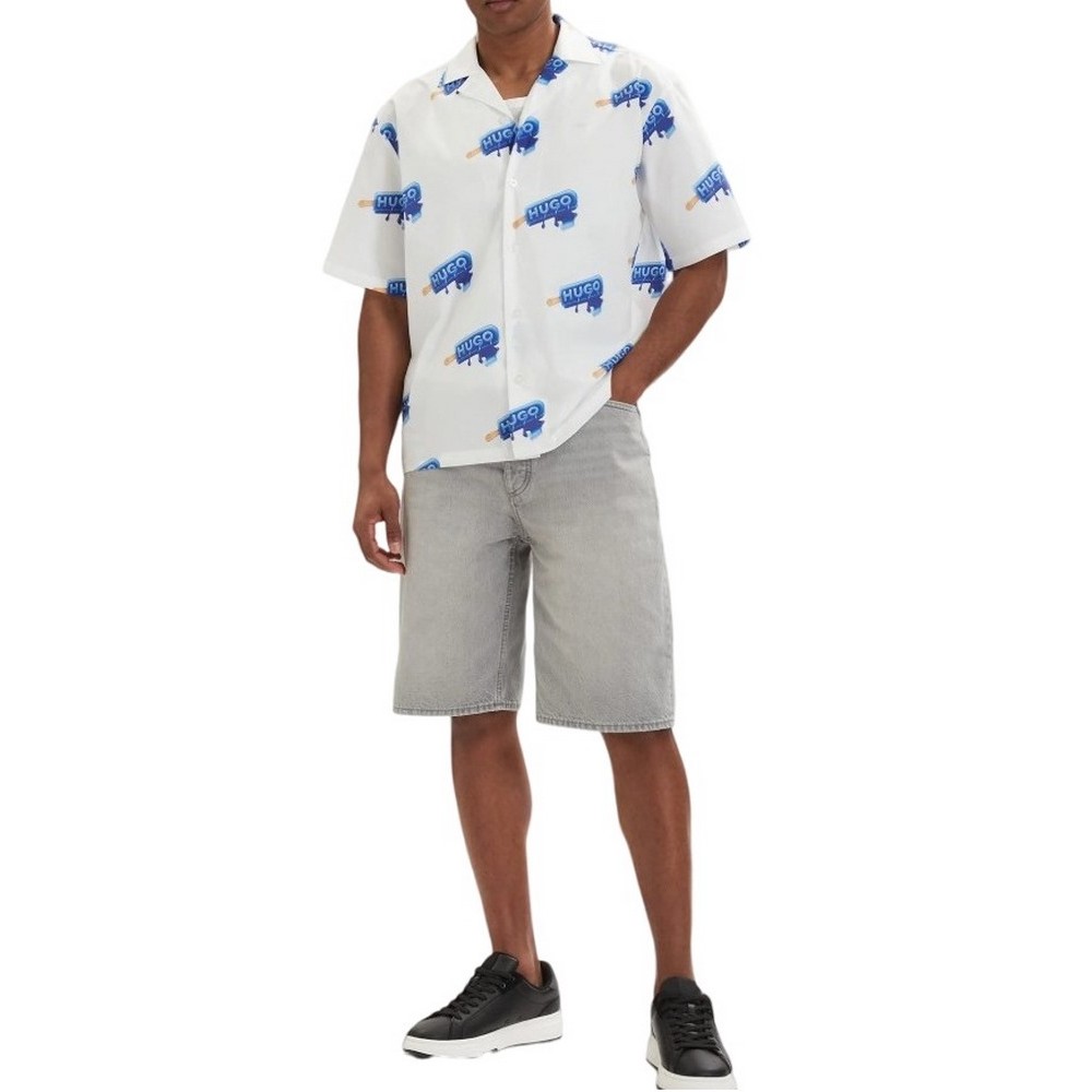 HUGO BOSS JEANS SKATE SHORTS ΤΖΙΝ ΒΕΡΜΟΥΔΑ ΑΝΔΡΙΚΗ DENIM GREY