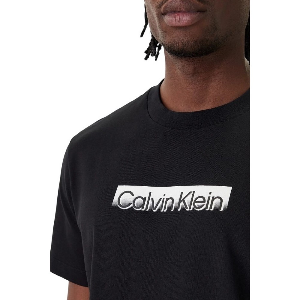 CALVIN KLEIN 20S EU WHOLESALE SPORTSWEAR GRAP T-SHIRT ΜΠΛΟΥΖΑ ΑΝΔΡΙΚΗ BLACK